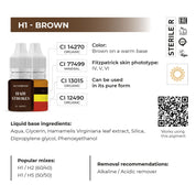 AS Pigments - EYEBROW SET HAIR STROKES HYBRID ORGANIC - BASED 6 ml - Mr.PMU