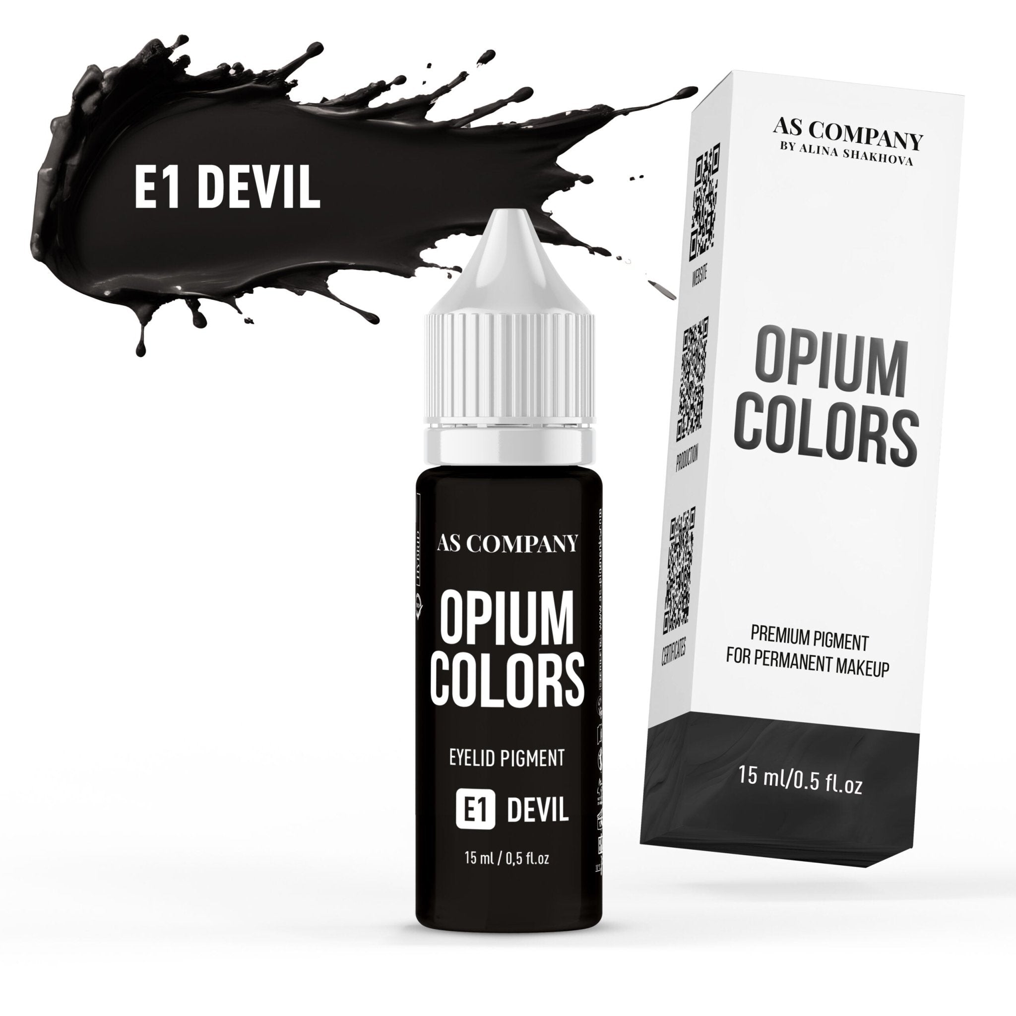 AS Pigments - OPIUM COLORS E1 DEVIL Eyeliner Pigment - mrpmu