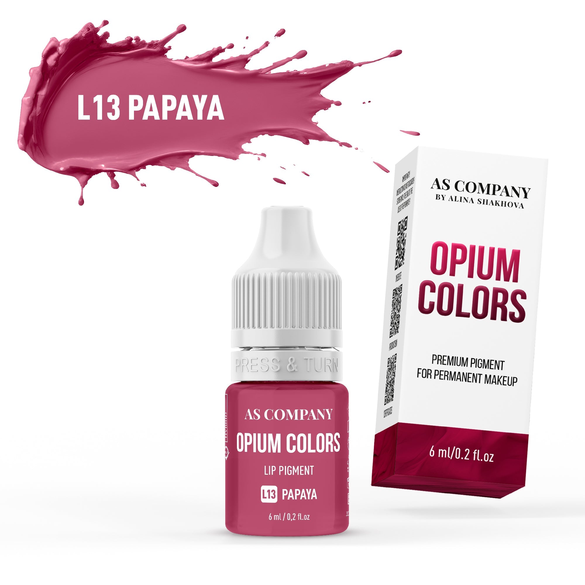 AS Pigments OPIUM COLORS - L13 PAPAYA lip pigment - mrpmu