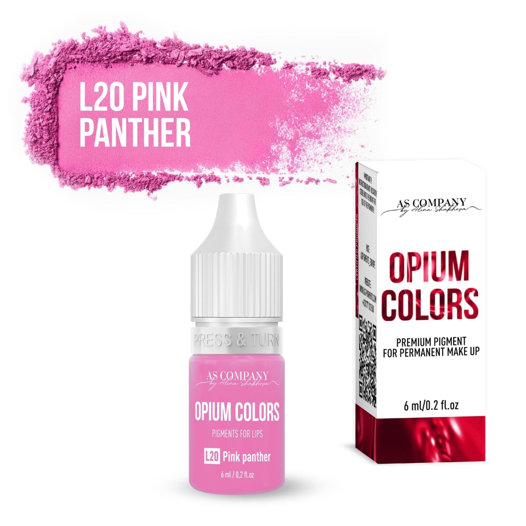 AS Pigments OPIUM COLORS - L20 PINK PANTHER lip pigment - mrpmu