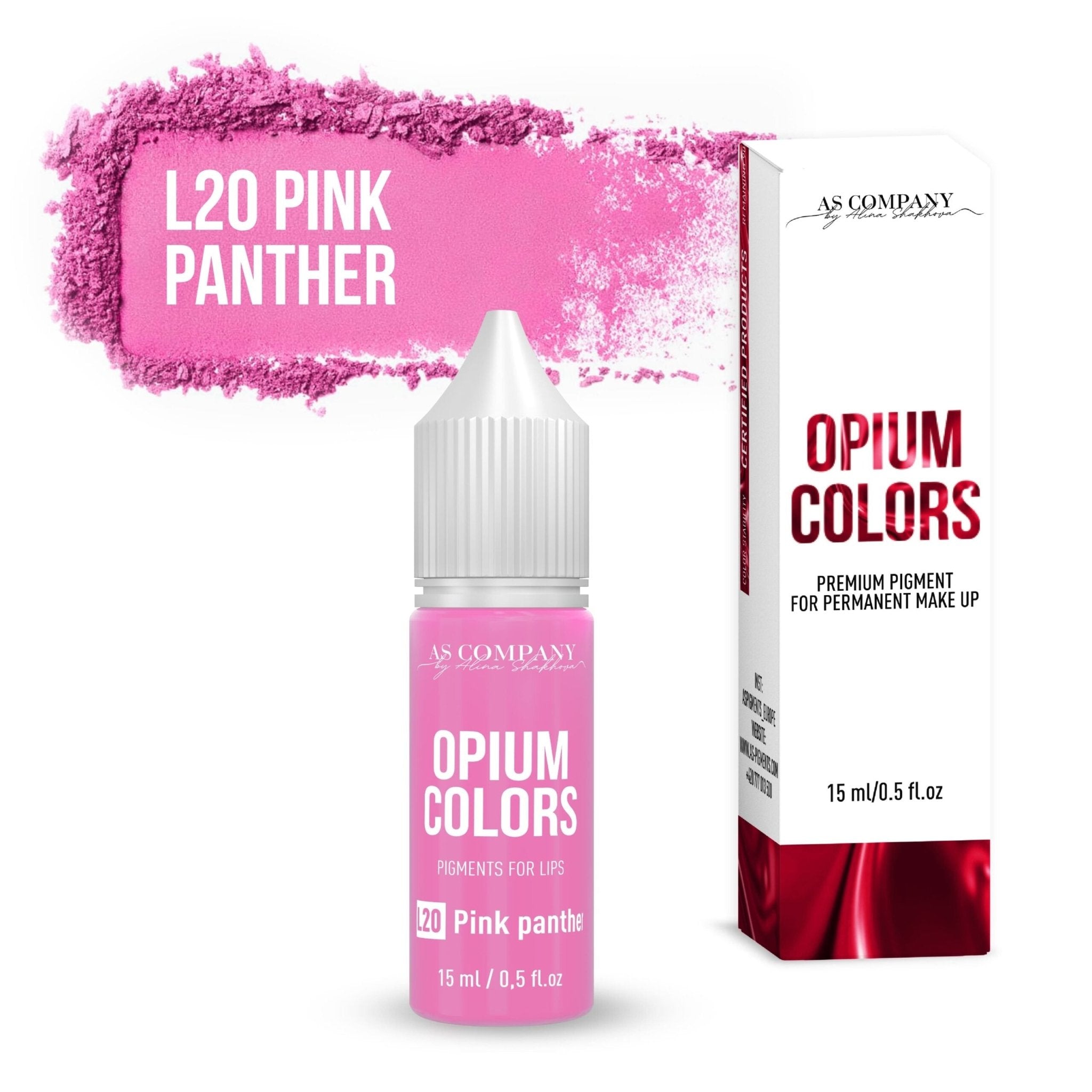 AS Pigments OPIUM COLORS - L20 PINK PANTHER lip pigment - mrpmu