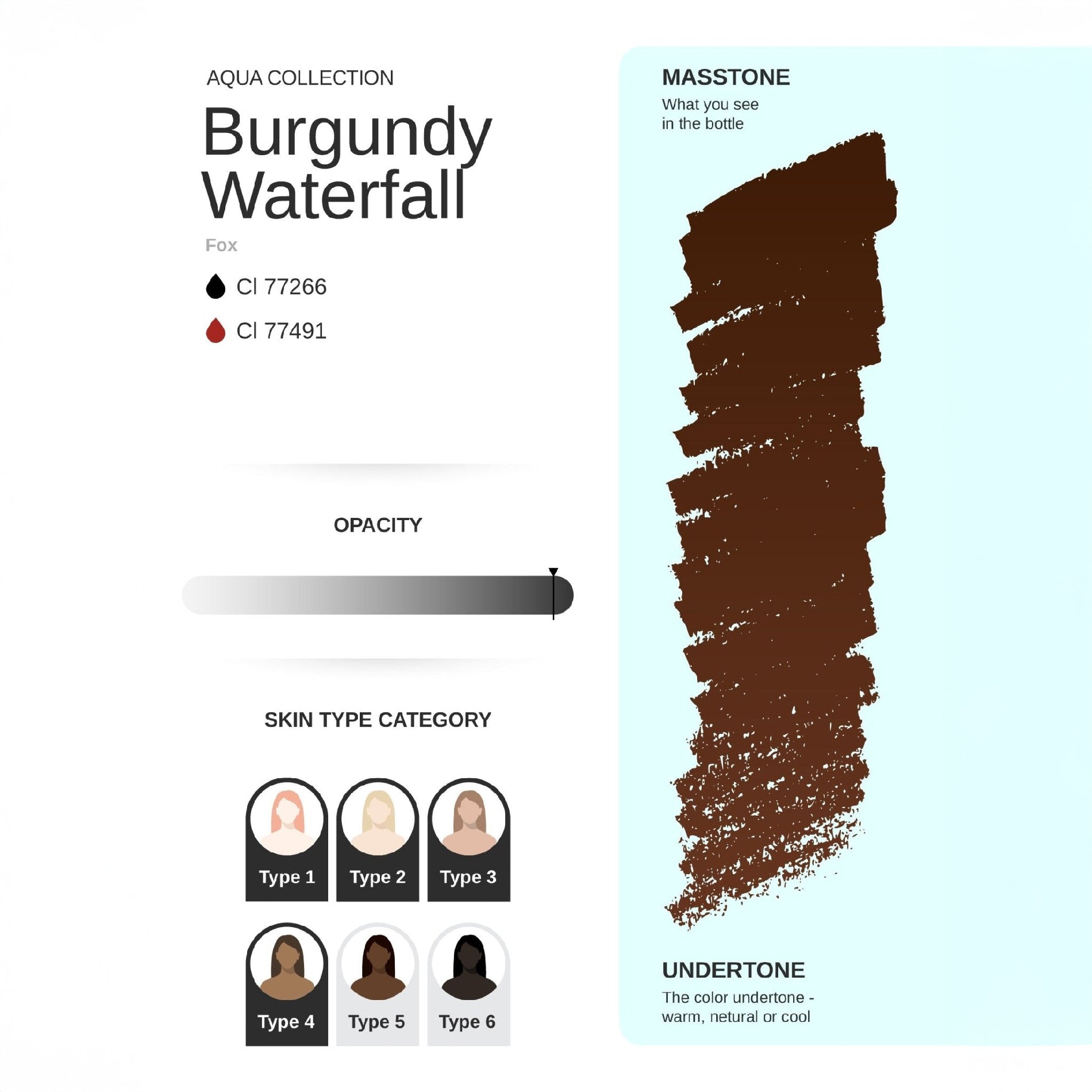 Burgundy Waterfall PMU Pigment 10ml