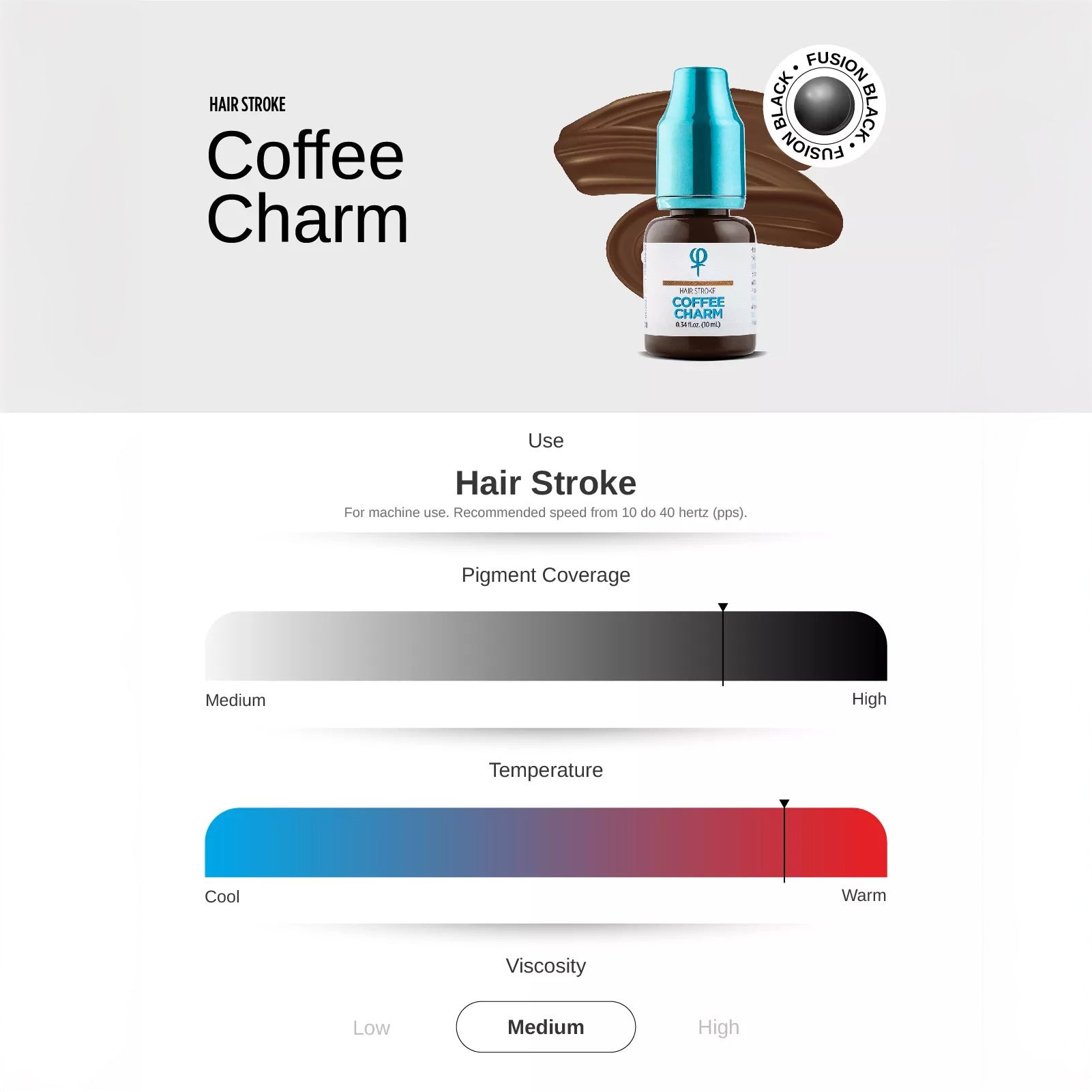 Coffee Charm PMU Hair Stroke Pigment 10ml - mrpmu