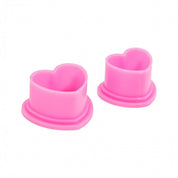 Confezione da 500 contenitori per pigmenti Saferly Heart - Rosa - mrpmu