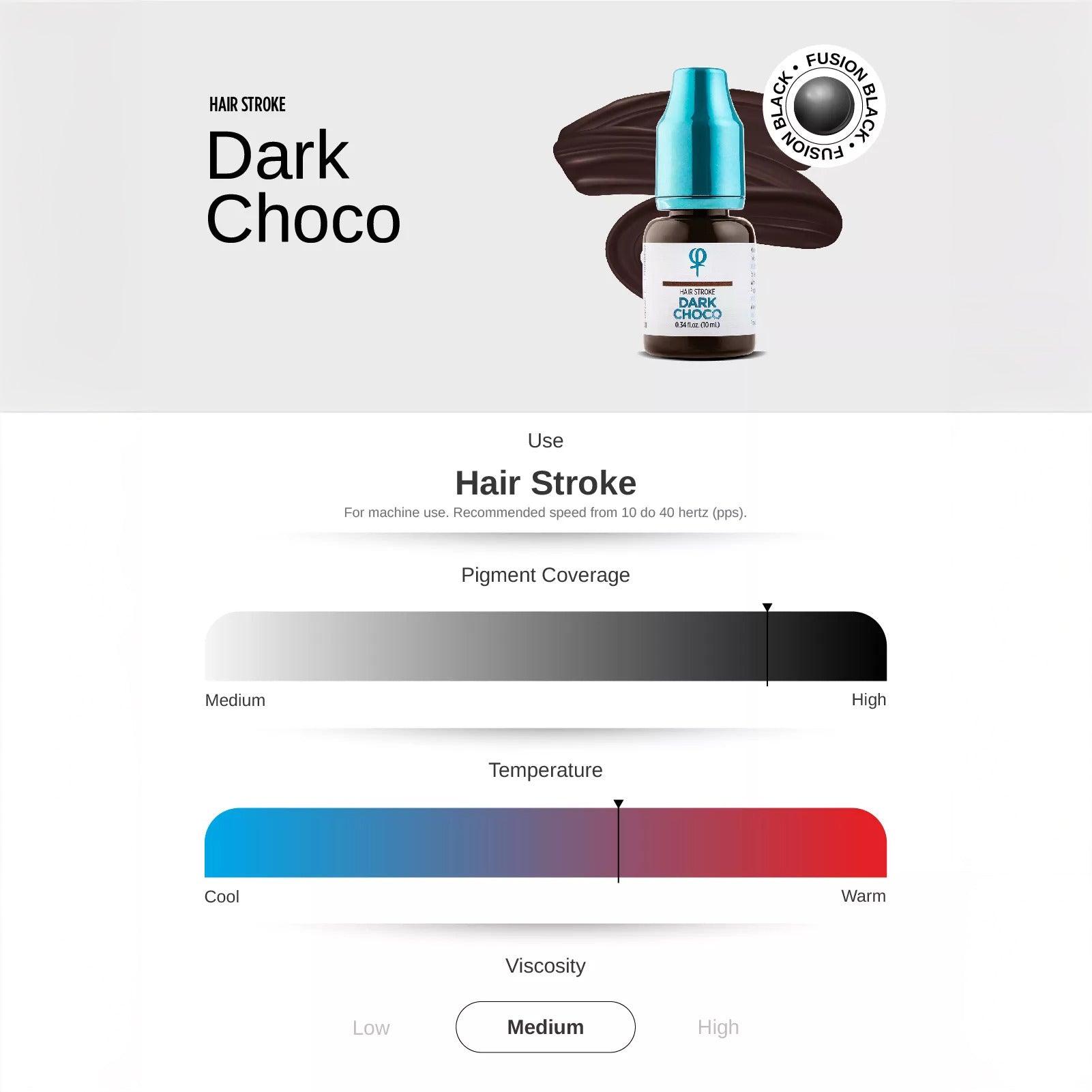 Dark Choco PMU Hair Stroke Pigment 10ml - mrpmu