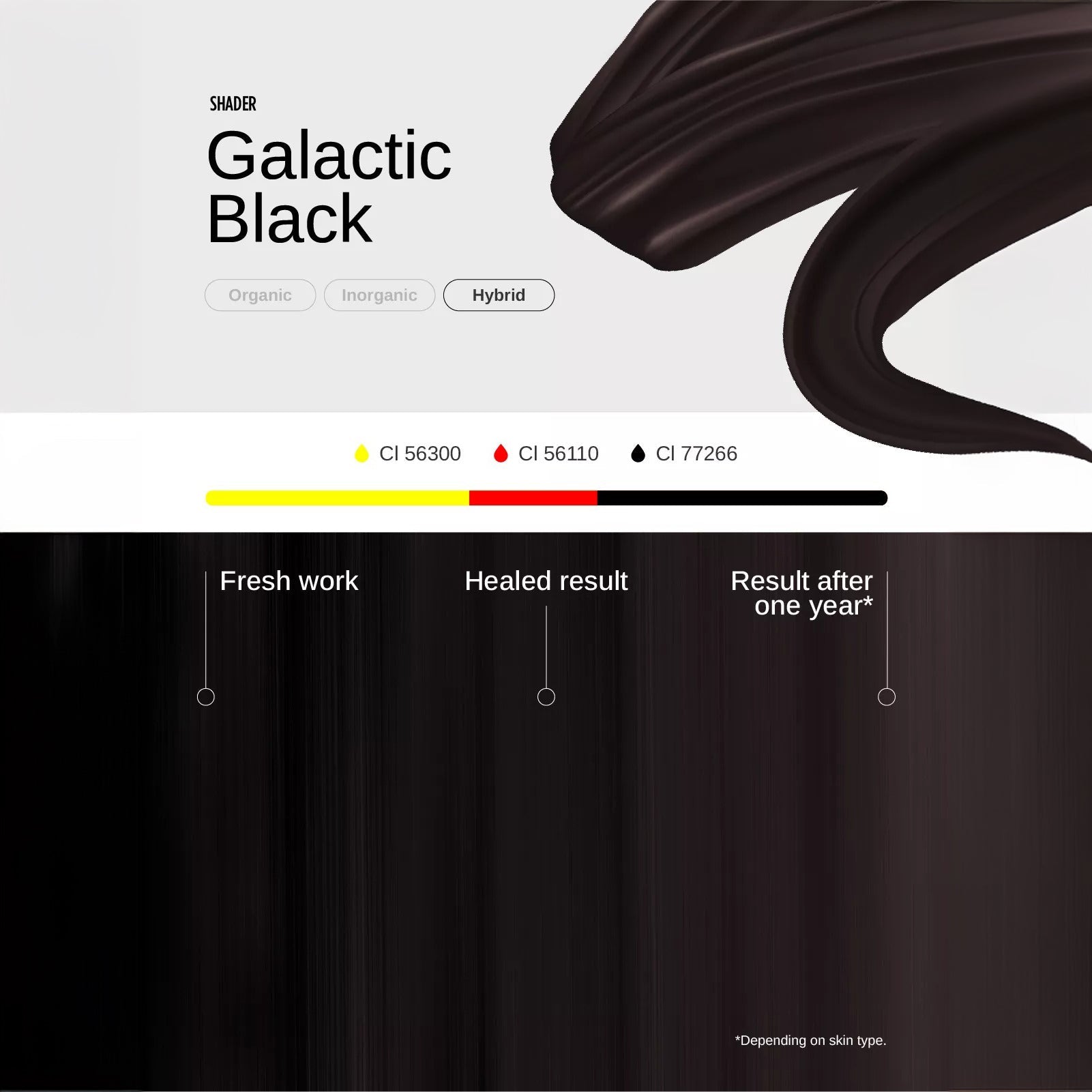 Galactic Black PMU Mix Shader Pigment 10ml - mrpmu