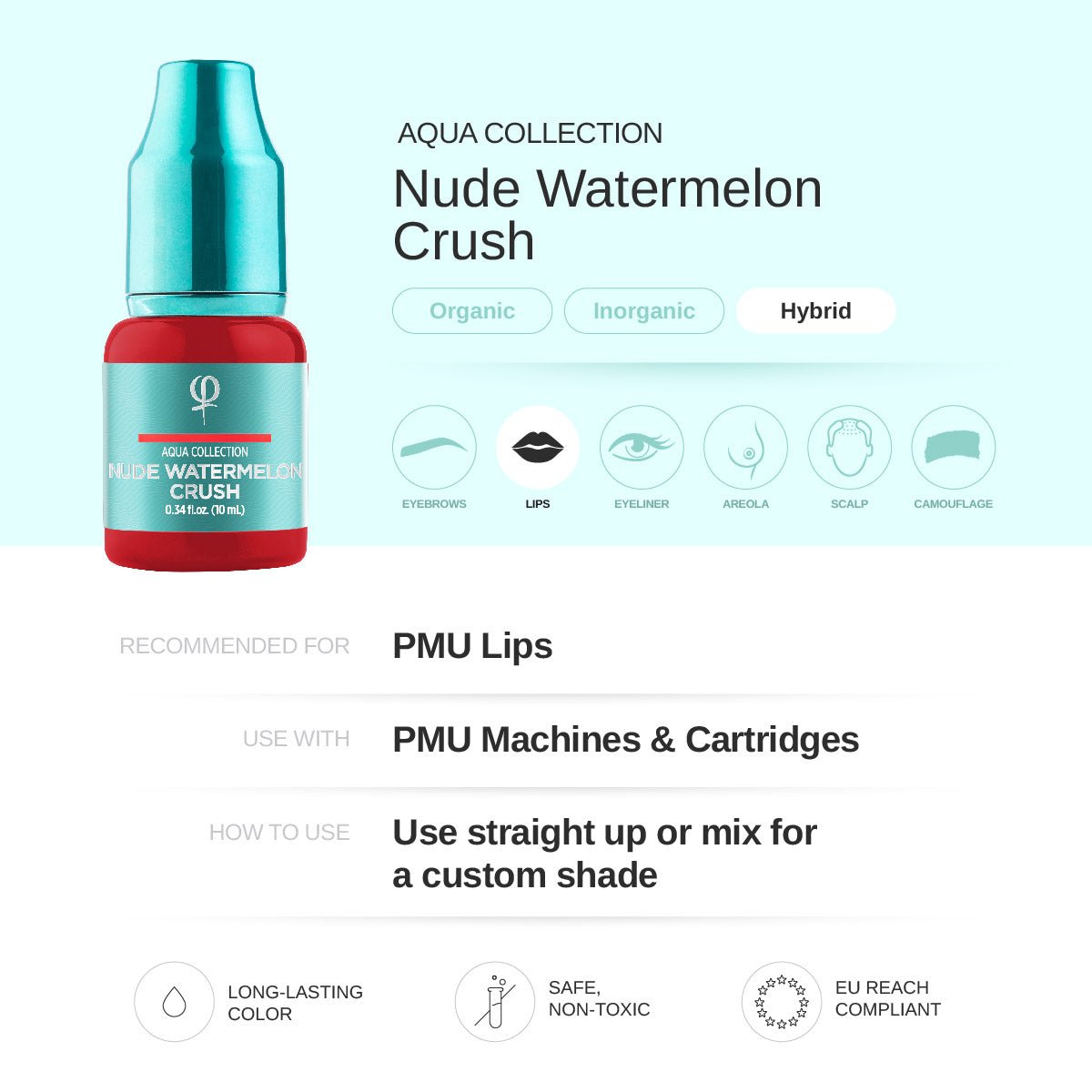 Nude Watermelon Crush PMU pigment 10ml - Mr.PMU