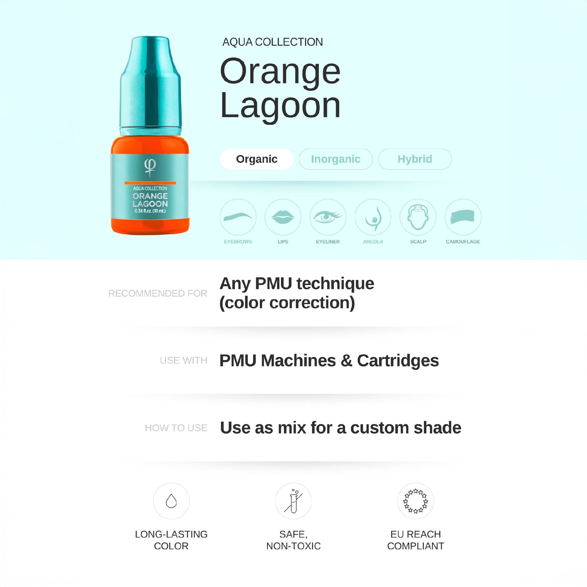 Orange Lagoon PMU pigment 10ml - Mr.PMU