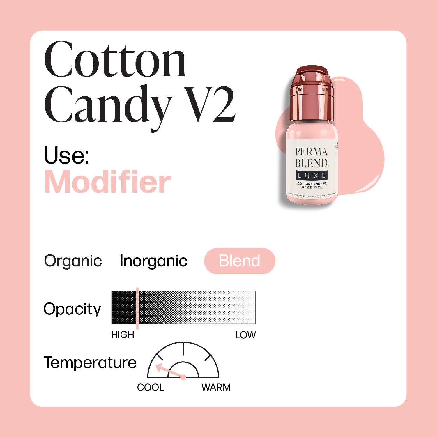 Perma Blend Luxe PMU Ink - Cotton Candy v2 15ml - mrpmu