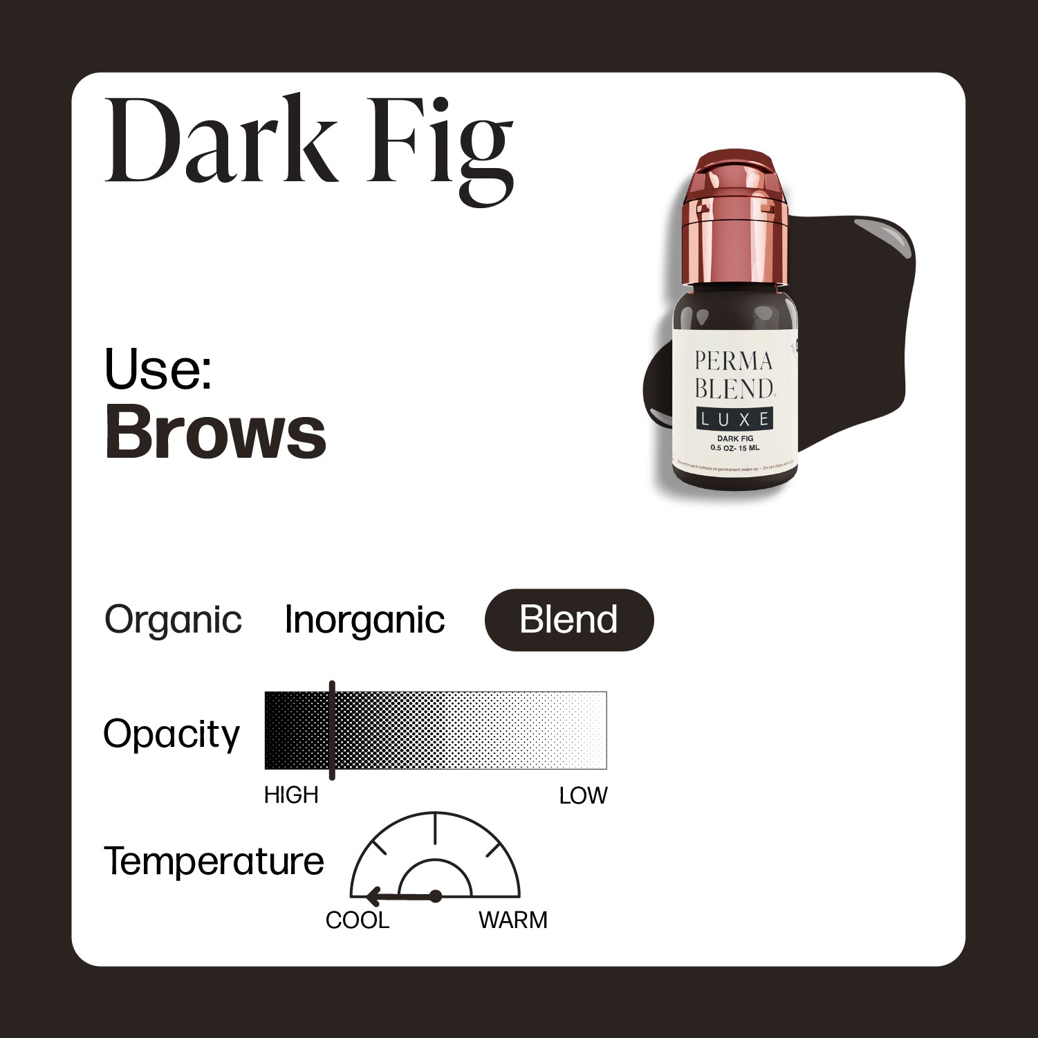 Perma Blend Luxe PMU Ink - Dark Fig 15ml - mrpmu