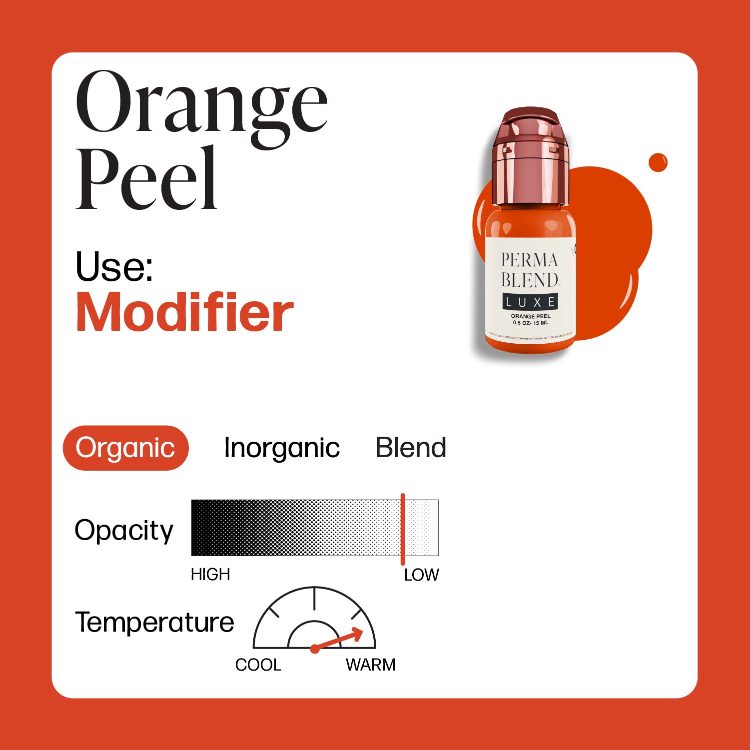 Perma Blend Luxe PMU Ink - Orange Peel 15ml - mrpmu