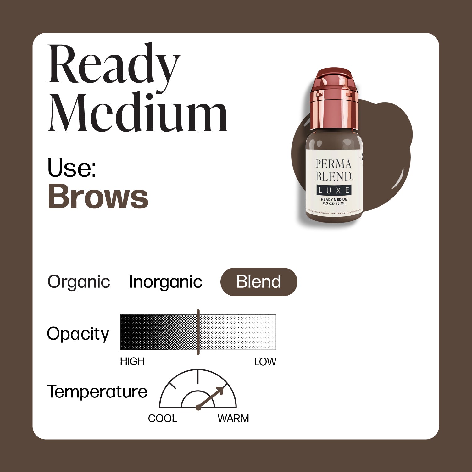 Perma Blend Luxe PMU Ink - Ready Medium 15ml - mrpmu