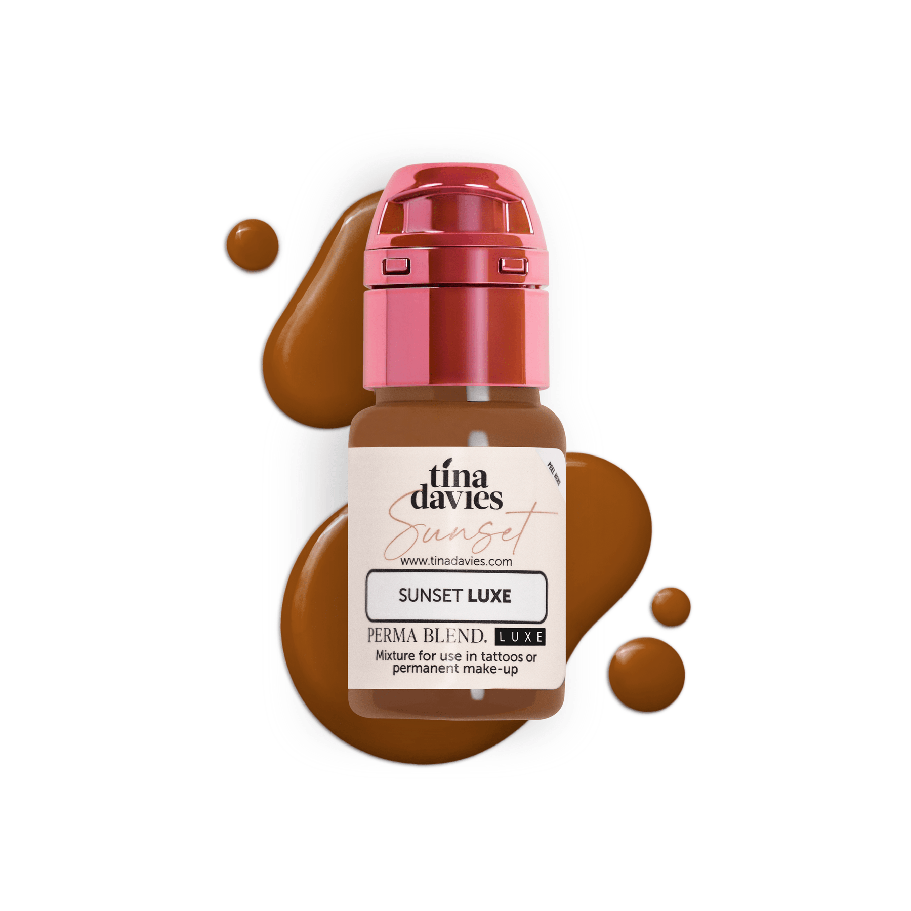 Perma Blend Luxe PMU Ink - Tina Davies Sunset Brow Collection - Complete Set - 4x15ml - mrpmu
