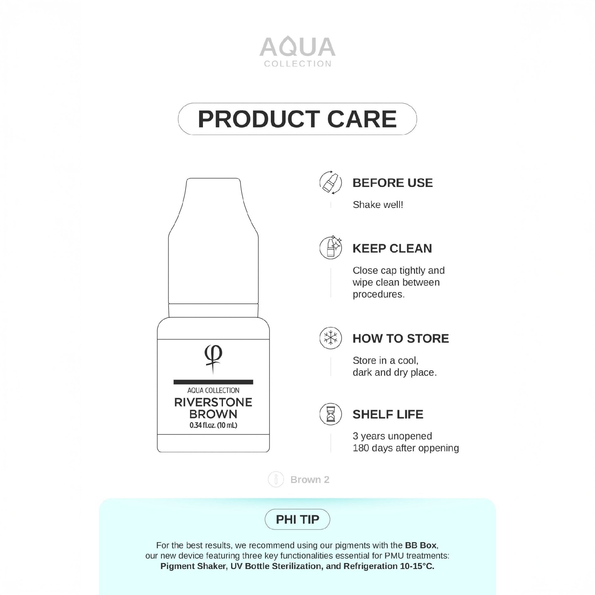 Riverstone Brown PMU Pigment 10ml - Mr.PMU