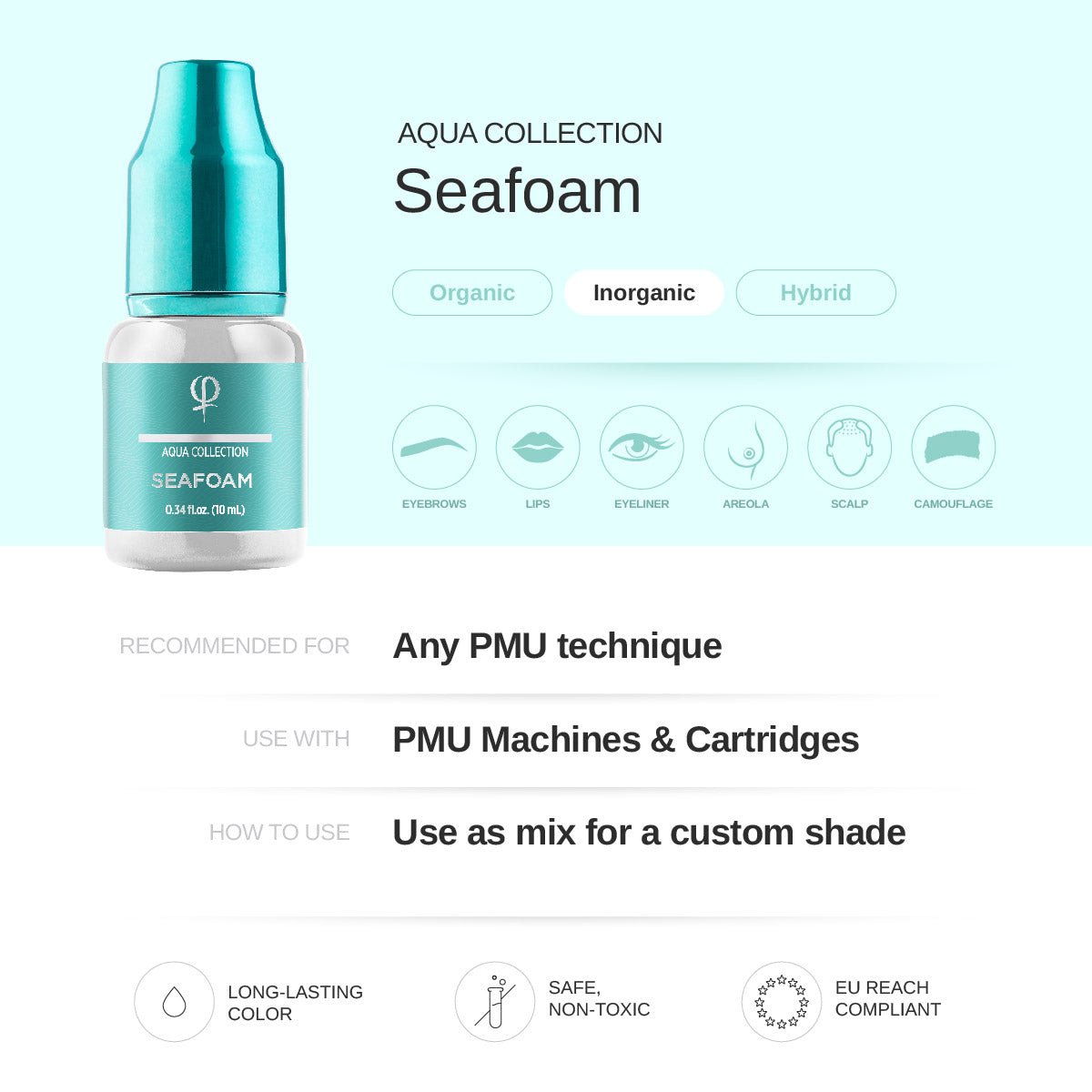 Seafoam PMU pigment 10ml - Mr.PMU
