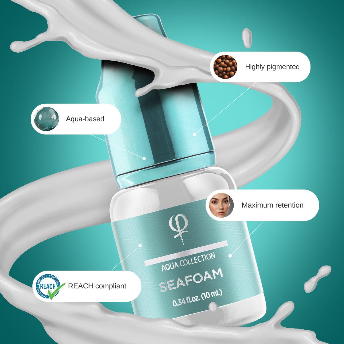 Seafoam PMU pigment 10ml - Mr.PMU