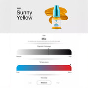 Sunny Yellow PMU Mix Shader Pigment 10ml - mrpmu