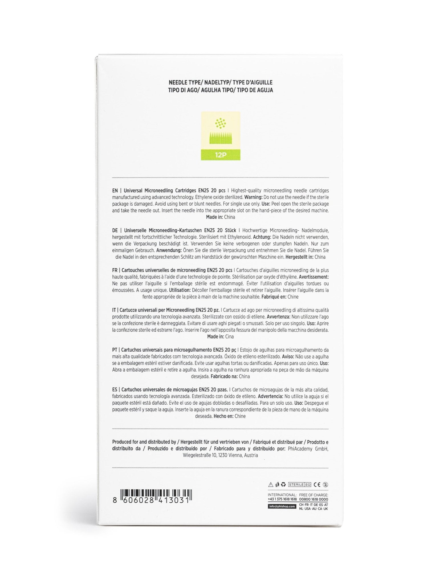 Universal Microneedling Cartridge 12P - 20pcs - Mr.PMU