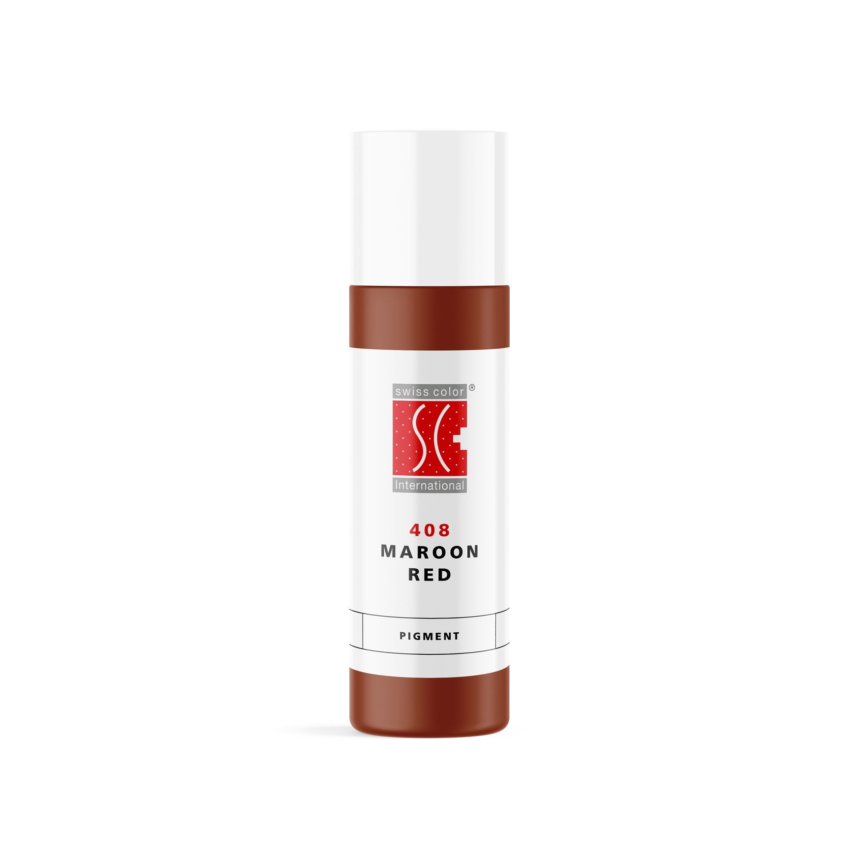 408 Maroon Red - Permanent Make-up Pigment 10ml - Swiss Color - mrpmu