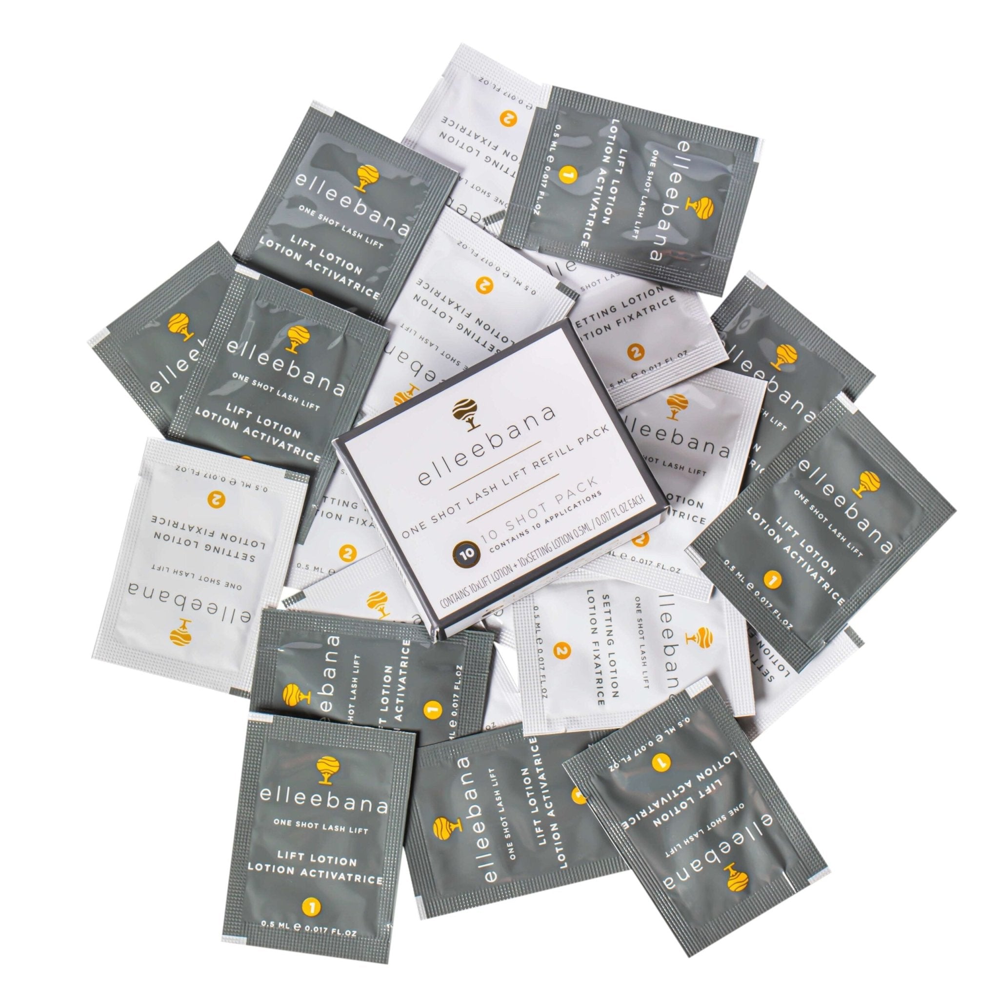 Elleebana One Shot Lash Lift Lotionen (Packung mit 10) - Mr.PMU