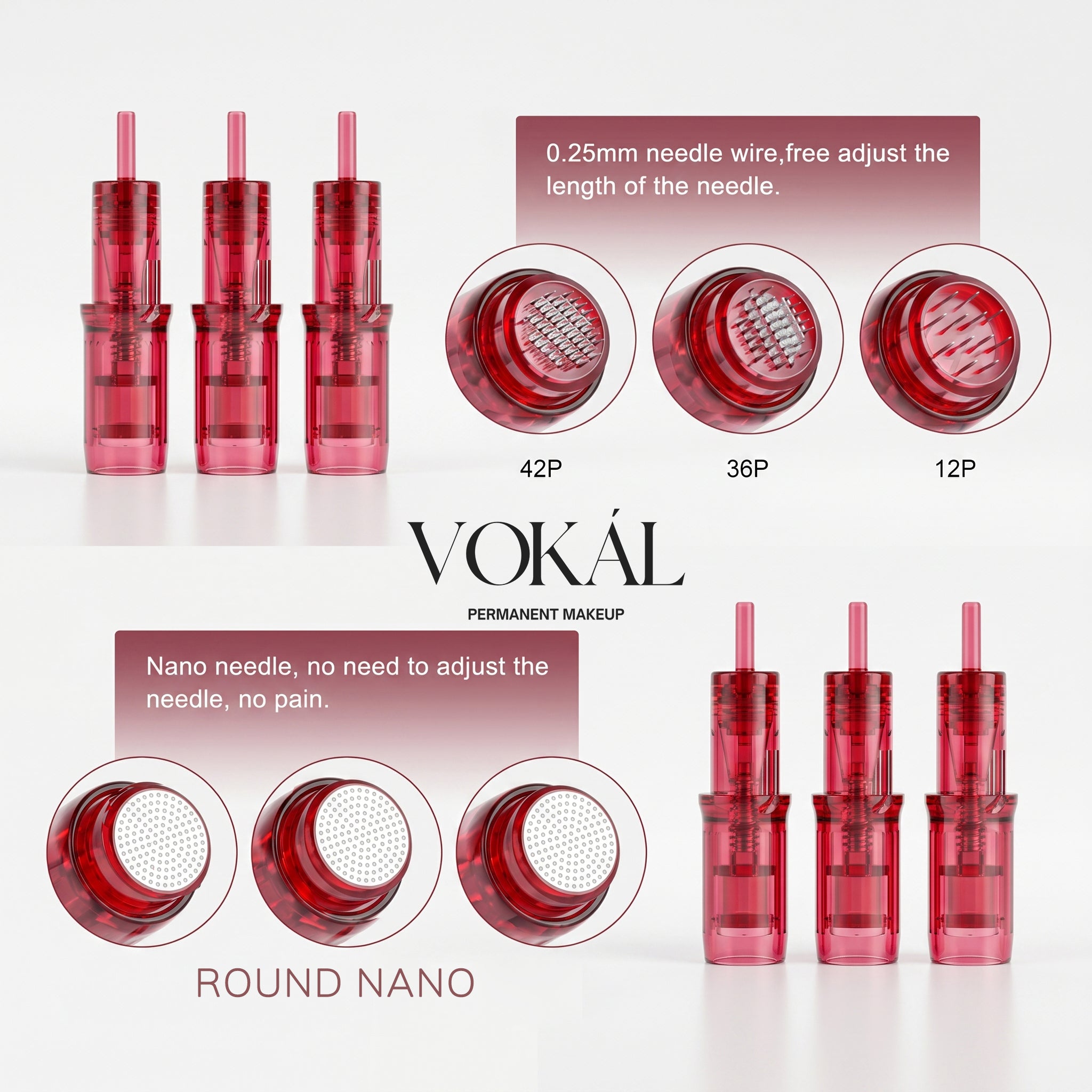 VOKAL - Cartucce Microneedling - 10pcs