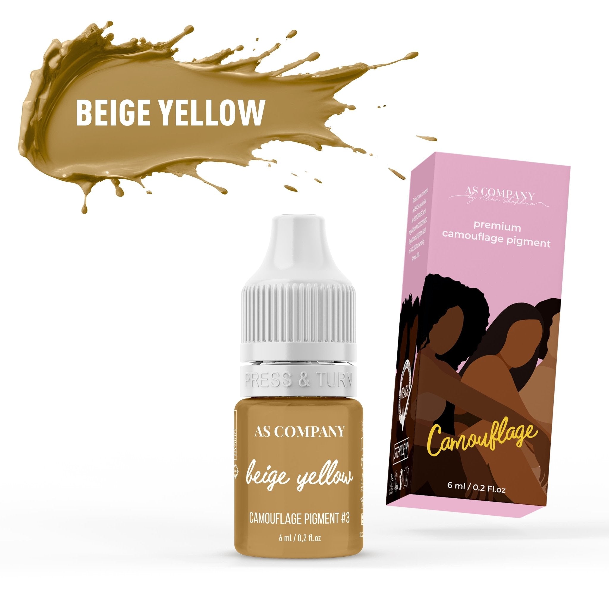 AS Pigments - BEIGE GELB 6ml - Mr.PMU