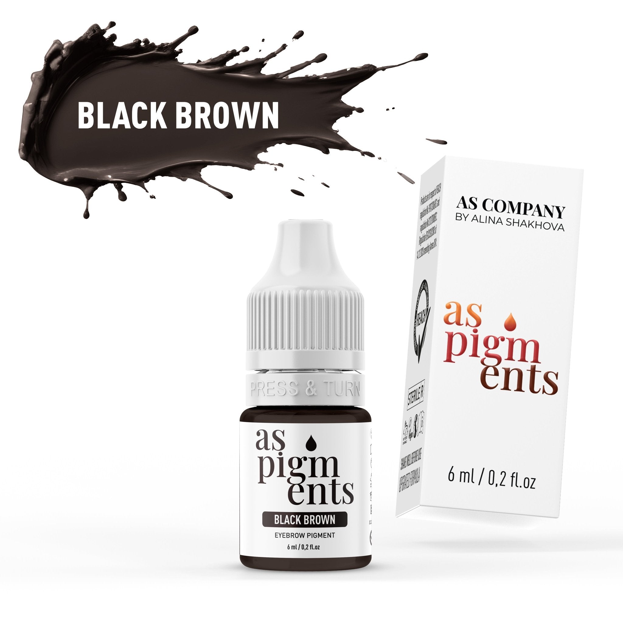 AS Pigments - BLACK BROWN Augenbrauenpigment - mrpmu