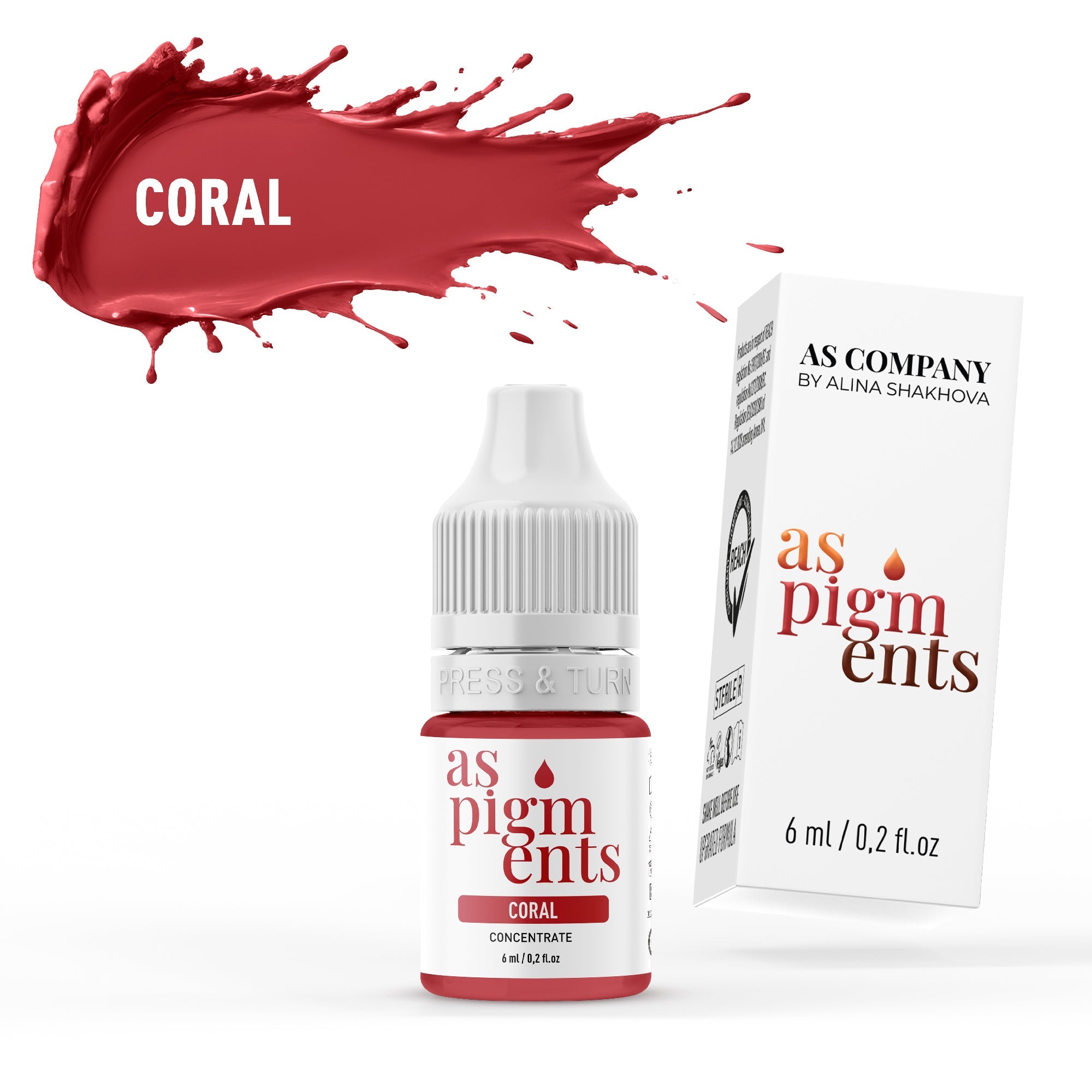 AS Pigments - Konzentrat KORALLE Lippenpigment - mrpmu