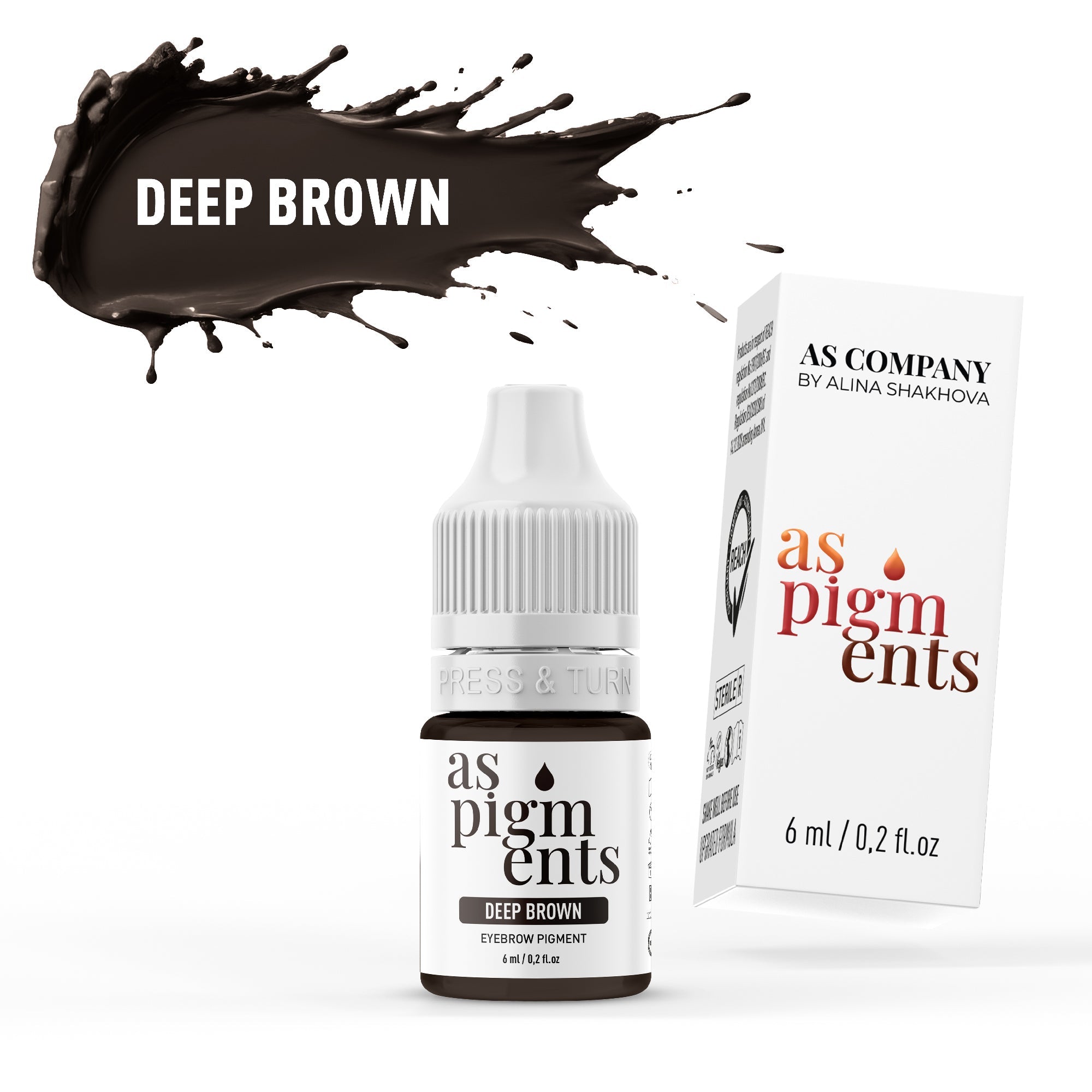 AS Pigments - DEEP BROWN Augenbrauenpigment - mrpmu