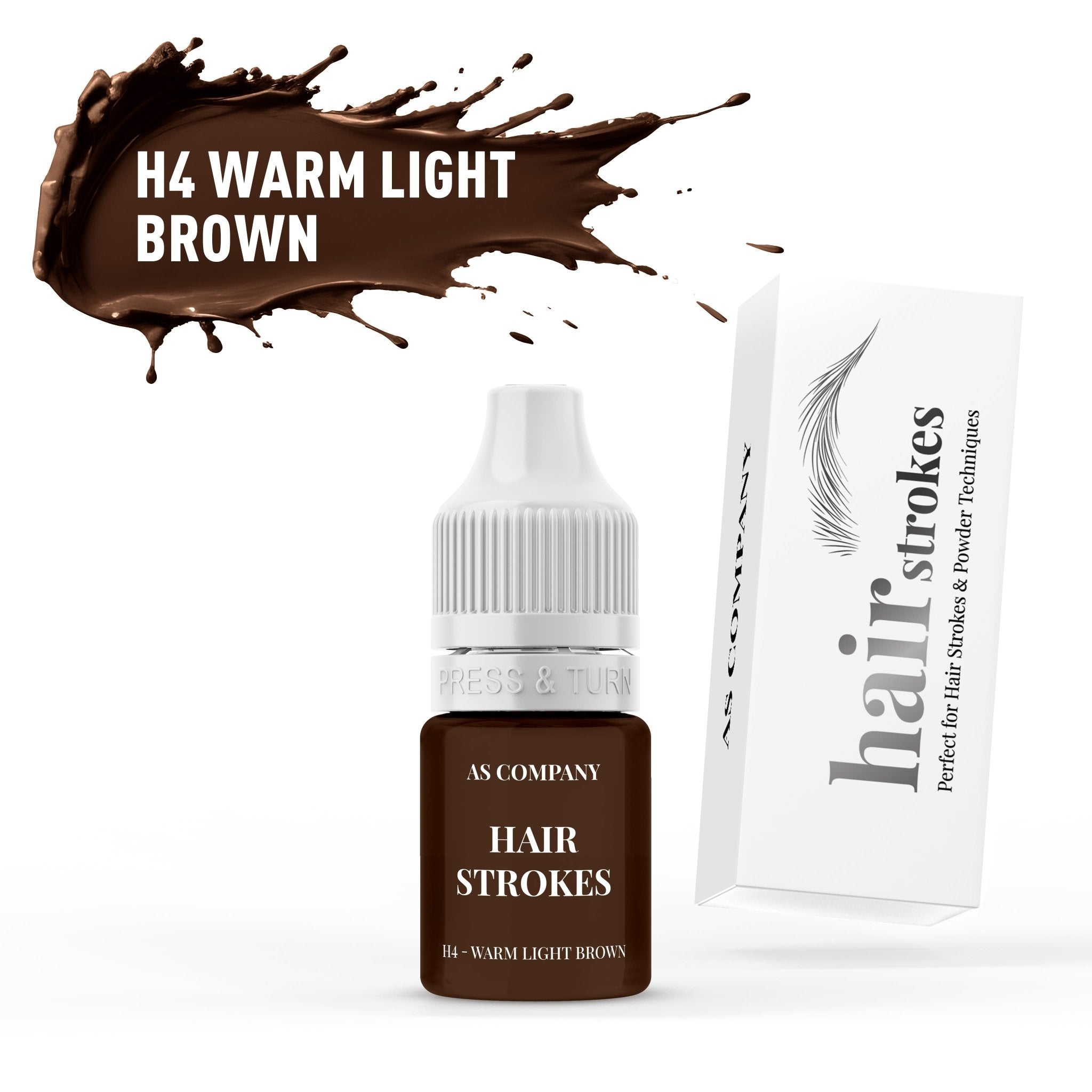AS Pigments - H4 WARM LIGHT BROWN Hair Strokes 6 ml - Mr.PMU
