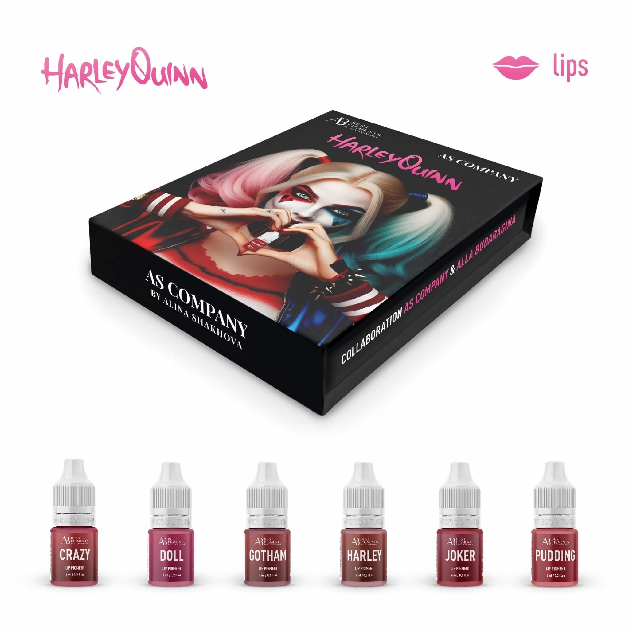 AS Pigments - Lip Set Harley Quinn von AS COMPANY & Alla Budaragina - mrpmu