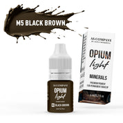 AS Pigments - M5 BLACK BROWN mineral Augenbrauenpigment (OPIUM LIGHT) - mrpmu