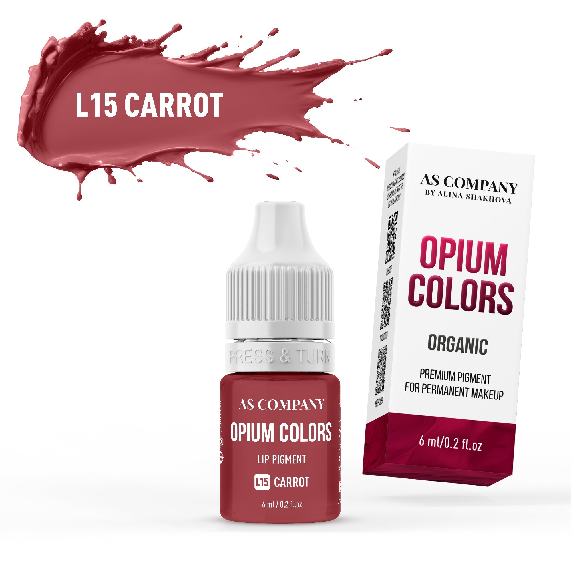 AS Pigments - OPIUM COLORS - L15 CARROT ORGANIC Lippenpigment - mrpmu