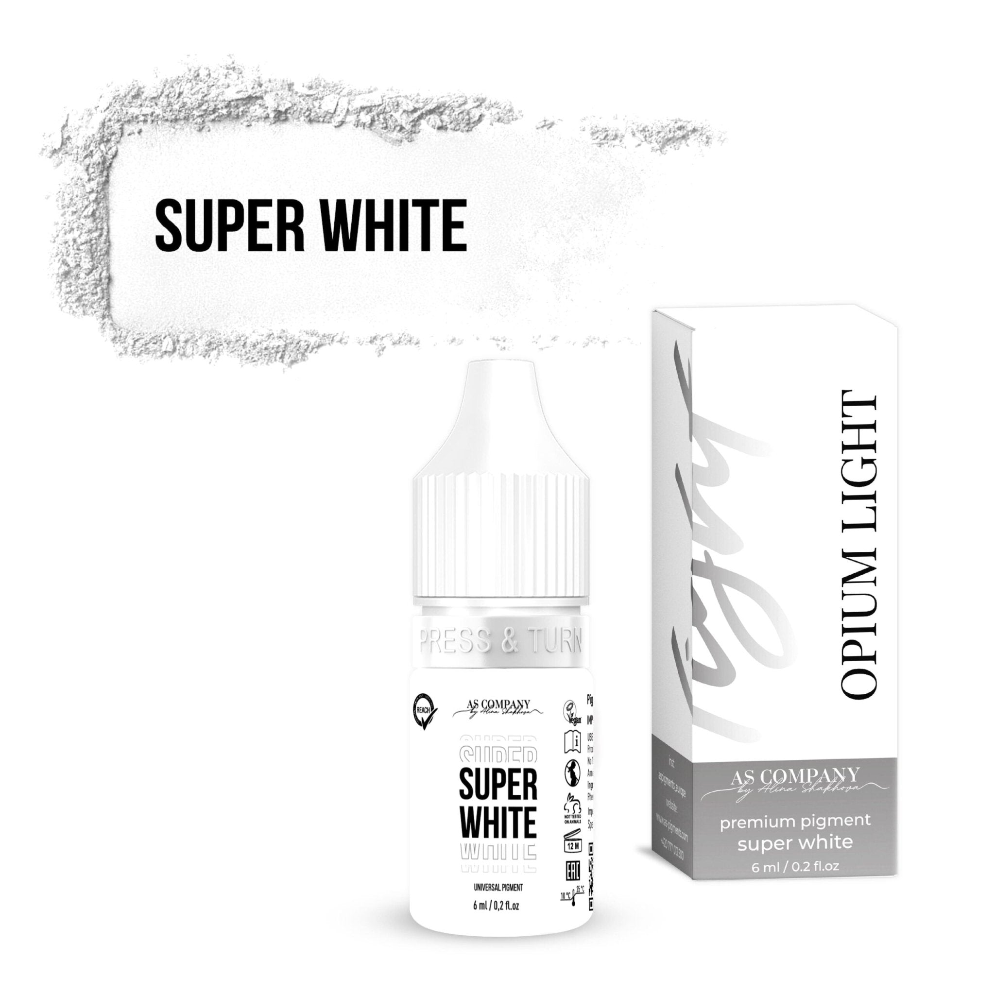 AS Pigments - SUPER WHITE universelles Pigment (OPIUM LIGHT) - mrpmu