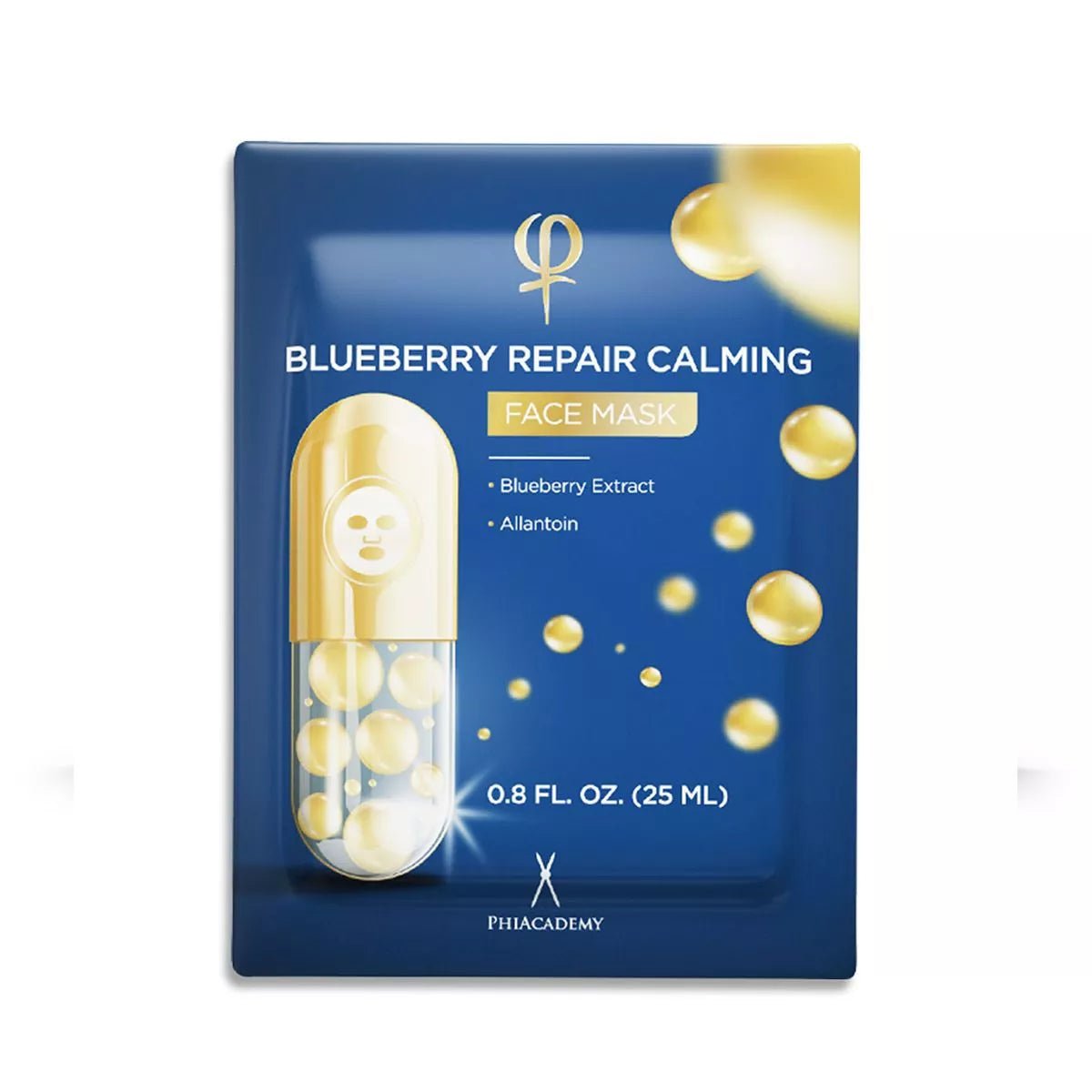 Blueberry Repair Calming Face Mask 1 x 5pcs - Mr.PMU