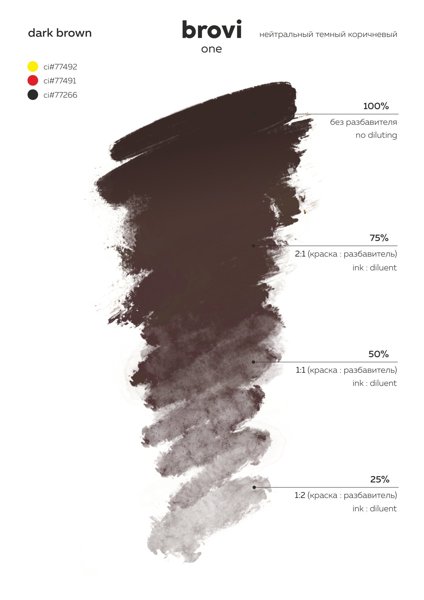 Brovi PMU Pigments - Dark Brown - Mr.PMU