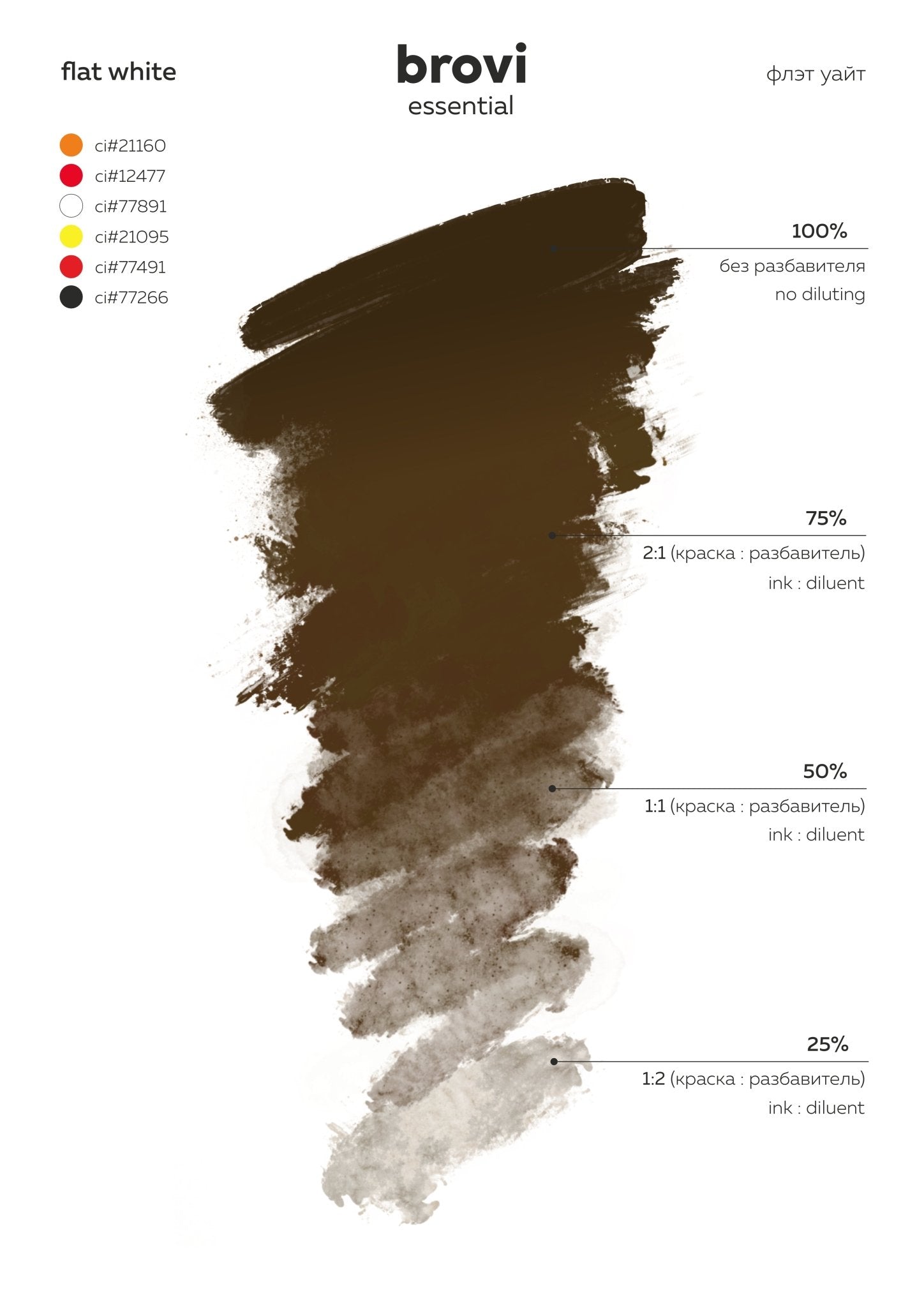 Brovi PMU Pigments - Flat White - Mr.PMU
