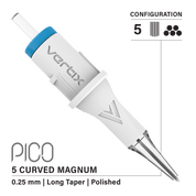 Packung mit 20 Kartuschen Vertix Pico Magnum Curved Long Taper - mrpmu