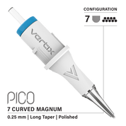 Packung mit 20 Kartuschen Vertix Pico Magnum Curved Long Taper - Mr.PMU