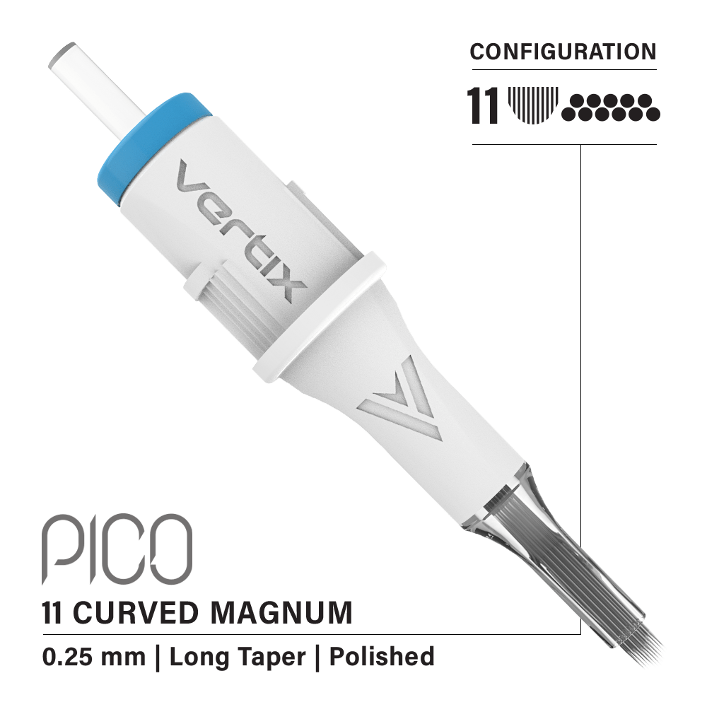 Packung mit 20 Kartuschen Vertix Pico Magnum Curved Long Taper - mrpmu