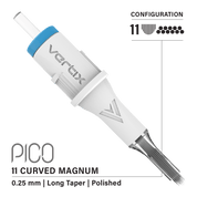 Packung mit 20 Kartuschen Vertix Pico Magnum Curved Long Taper - mrpmu