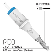 Packung mit 20 Kartuschen Vertix Pico Magnum Flat Long Taper - mrpmu