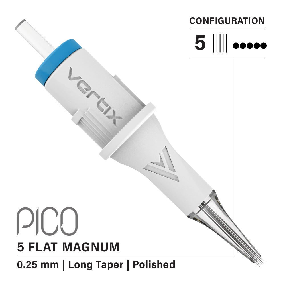 Packung mit 20 Kartuschen Vertix Pico Magnum Flat Long Taper - mrpmu