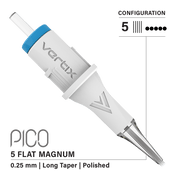 Packung mit 20 Kartuschen Vertix Pico Magnum Flat Long Taper - mrpmu