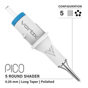 Packung mit 20 Kartuschen Vertix Pico Round Shader Long Taper - mrpmu