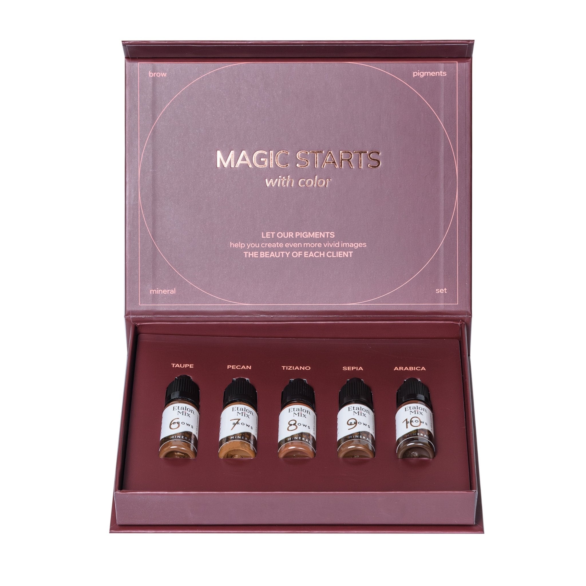 Etalon Mix - Set Pigmenti Minerali Sopracciglia - Mr.PMU