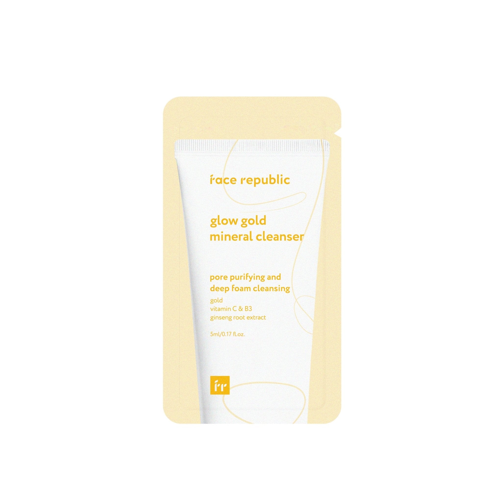 FACE REPUBLIC - Glow Gold Mineral Cleanser 5ml - Mr.PMU