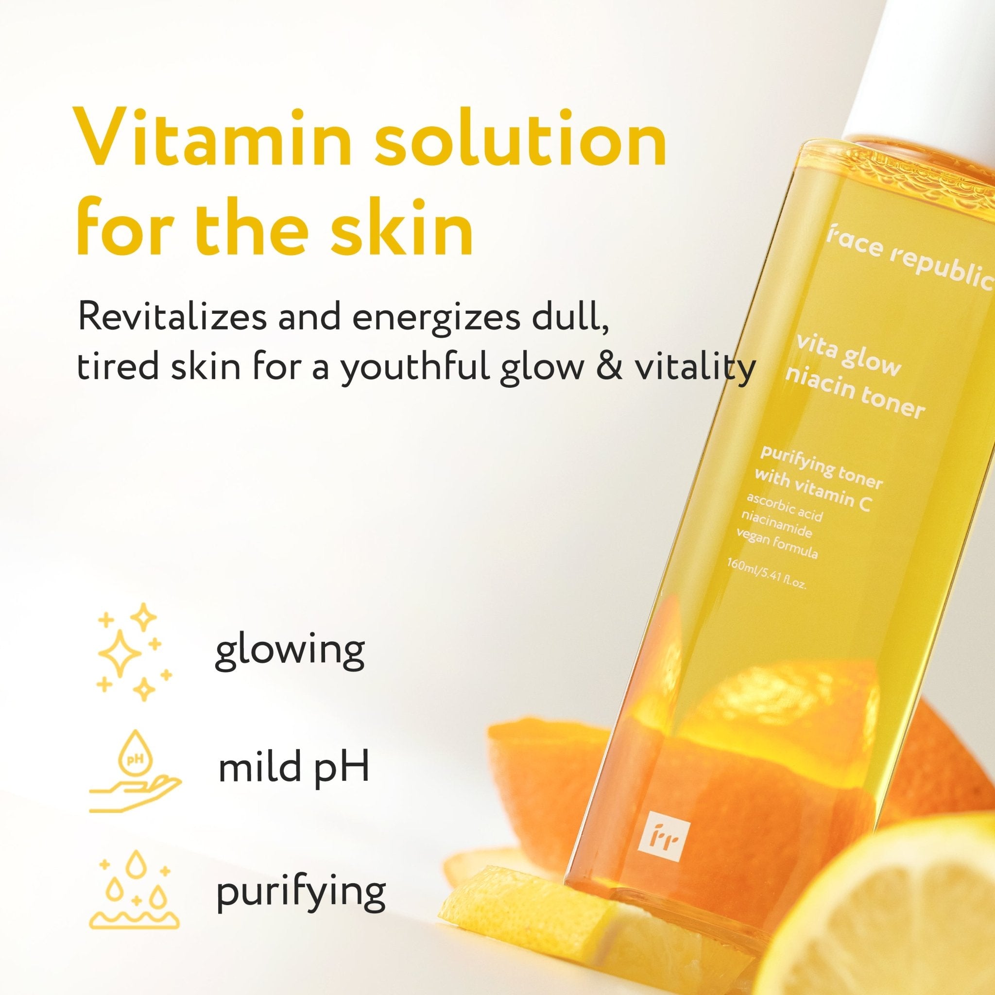 Face Republic - Vita Glow Niacin Toner 160ml - Mr.PMU