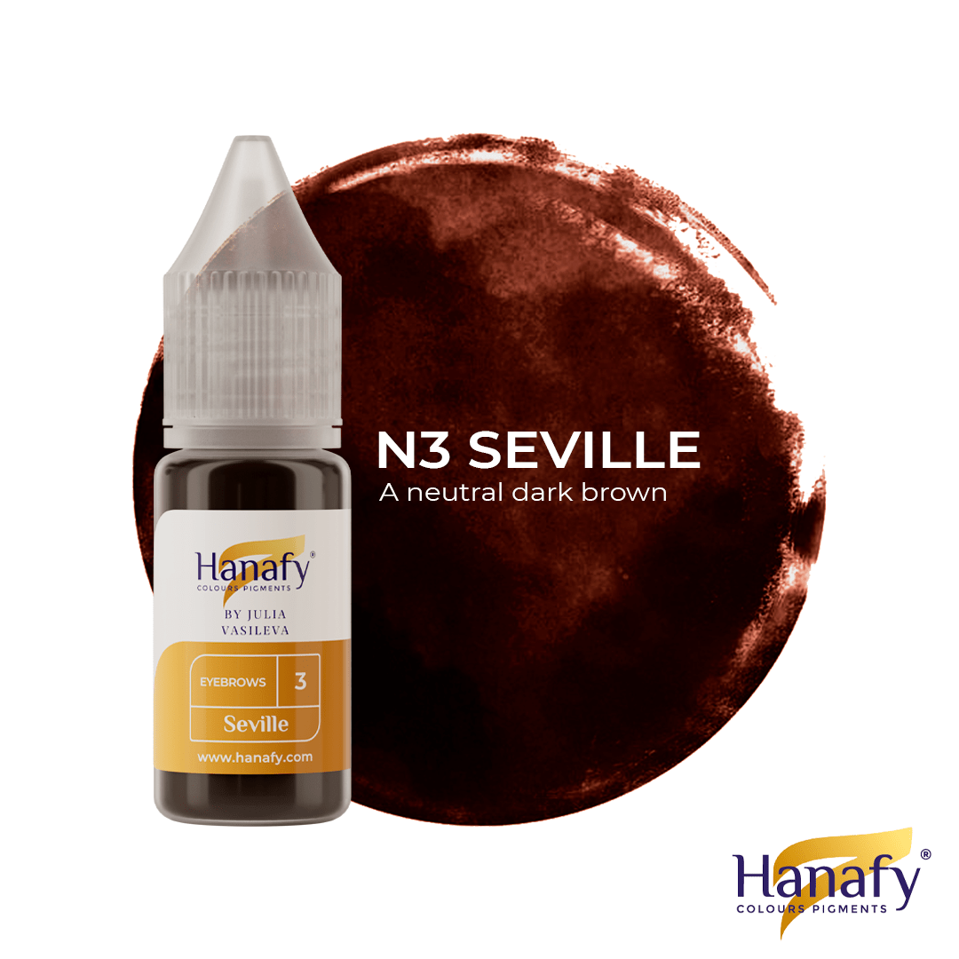Hanafy - Brow and Eyelid Pigment N.3 SEVILLE 10ml - Mr.PMU