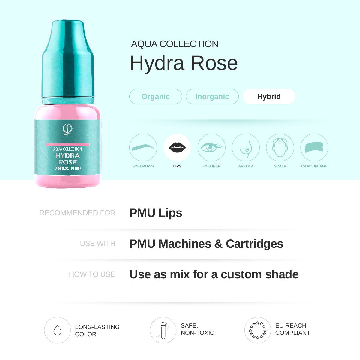 Hydra Rose PMU Pigment 10ml - Mr.PMU